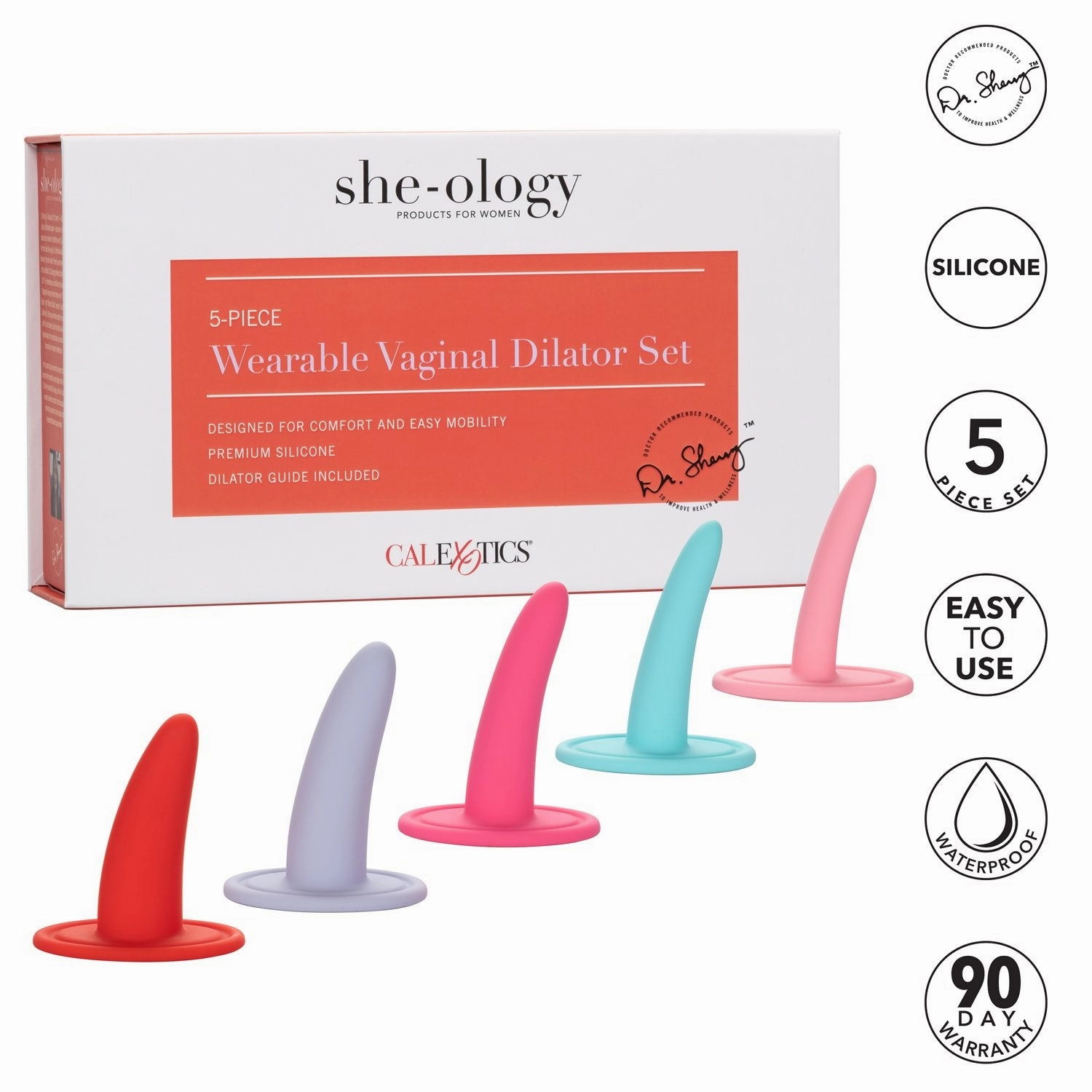 She-ology™ 5-piece Wearable Vaginal Dilator Set