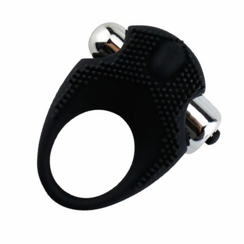 Silicone Vibrating Cock Ring with Raised Ticklers