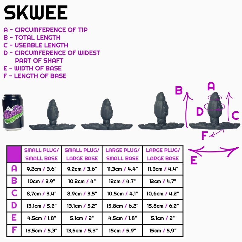 Skwee small plug large base Winter Flame medium (OO50)