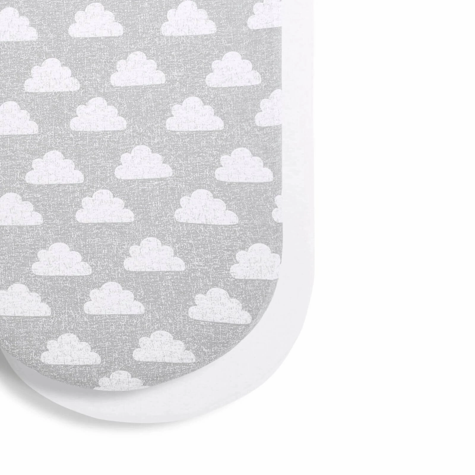 Snüz Moses Basket/Pram Fitted Sheets Pack of 2, Cloud