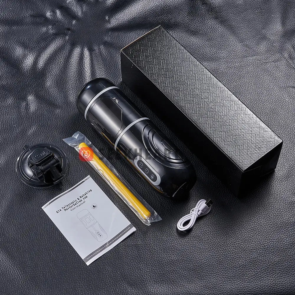 Sofia and Lubricant Set- Male Masturbator A1 Series: Rotating and Telescopic