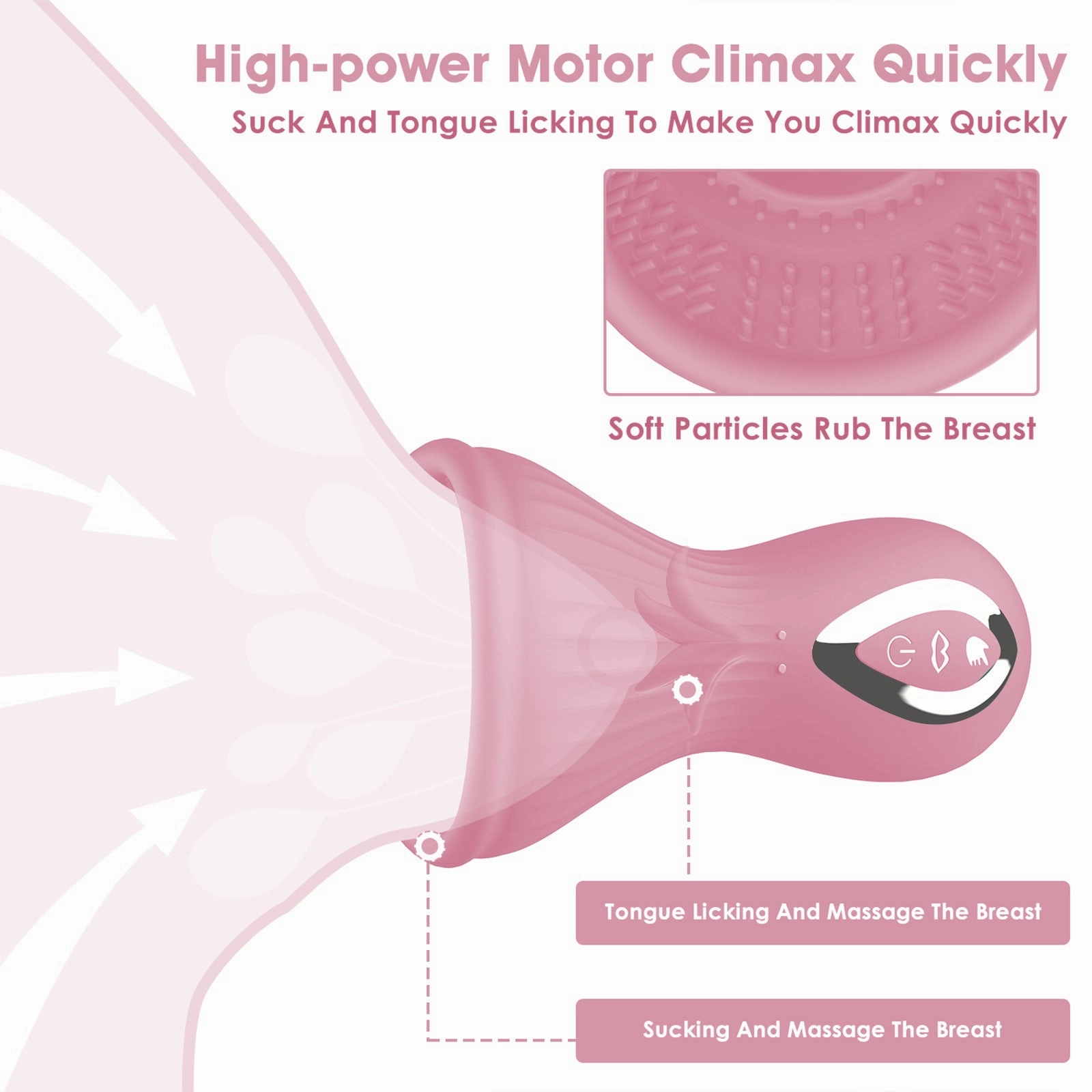 SOKO - Vacuum Sucking and Licking Vibrator for Nipples and Clit Pleasure