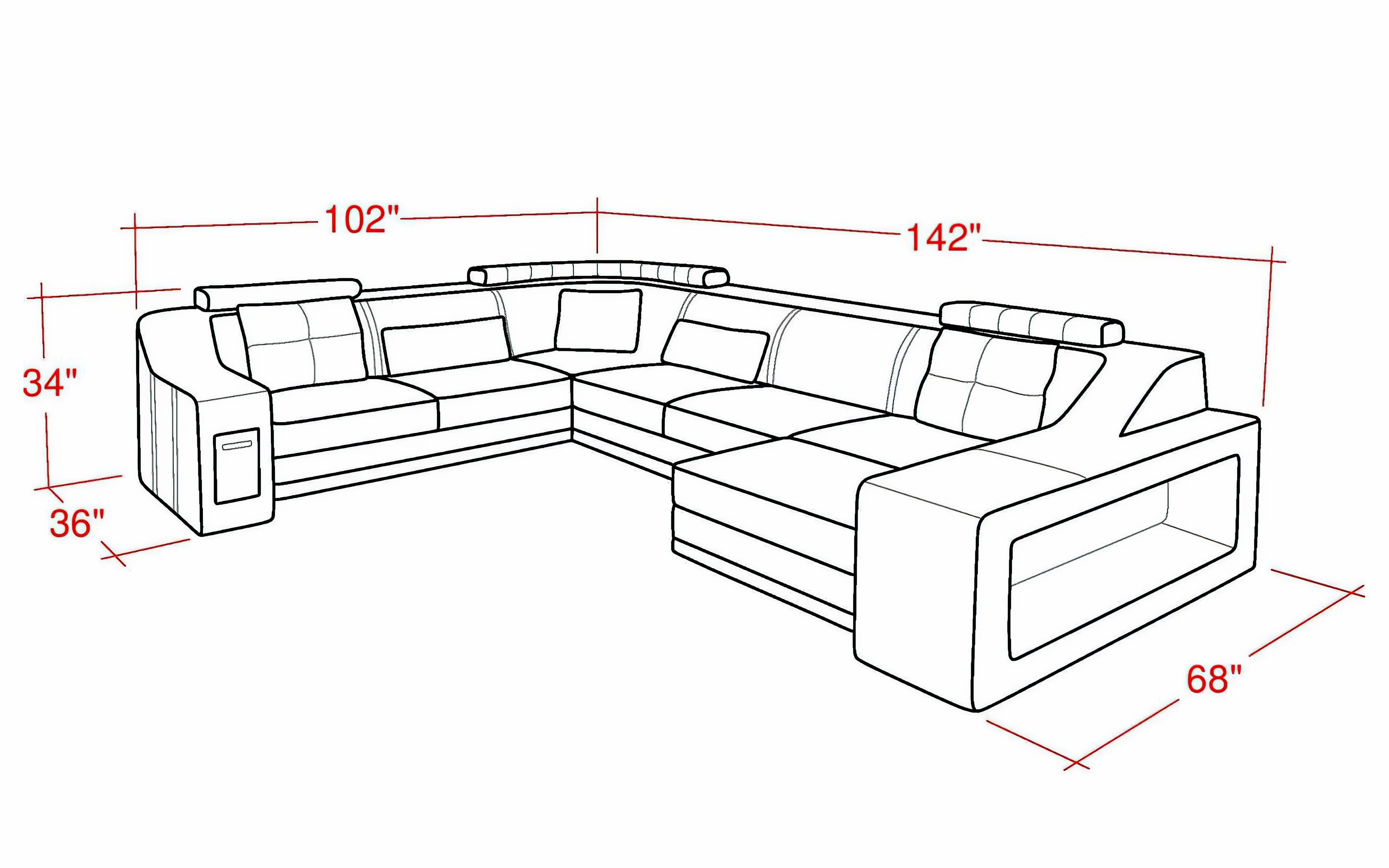 Sokol Modern Sectional with Storage