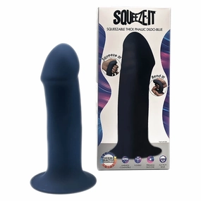 Squeeze-It Squeezable Thick Dildo (Blue)