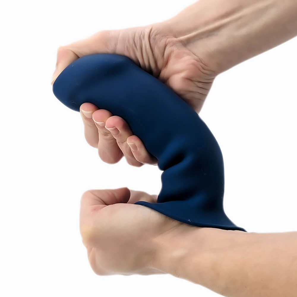 Squeeze-It Squeezable Thick Dildo (Blue)