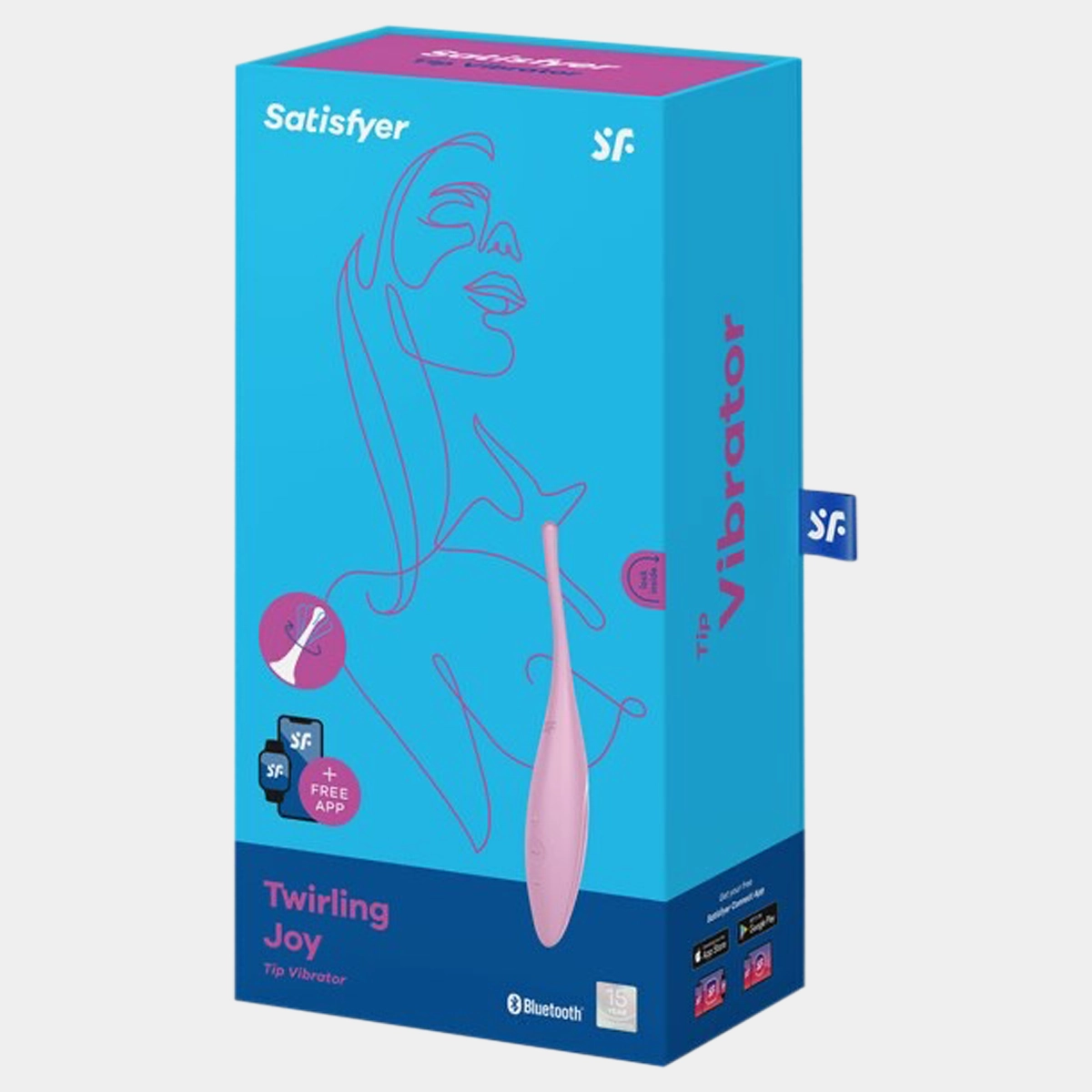 Twirling Vibrator Joy Pink Incl. Bluetooth   App