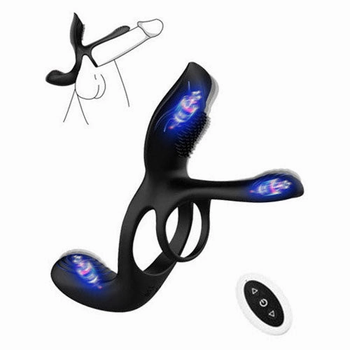Vibrating Cock Ring with 3 Motors