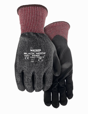 Watson - Stealth Black Widow Gloves, Cut Level A6