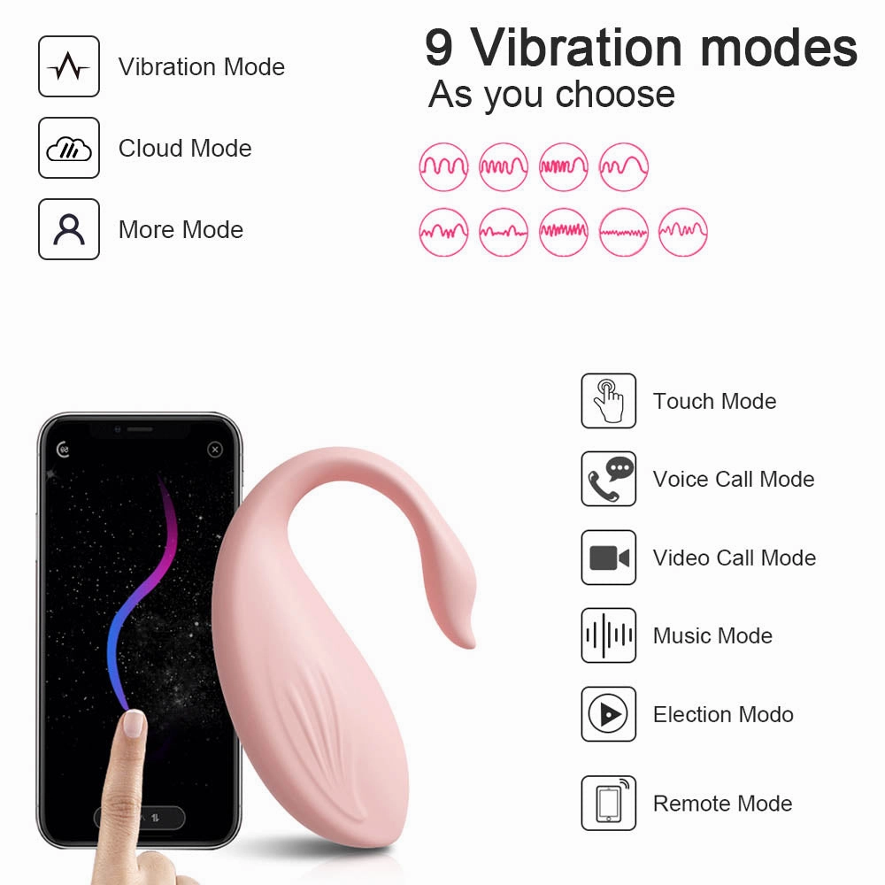 Wearable Swan Vibrator App Controlled Love Egg - W7