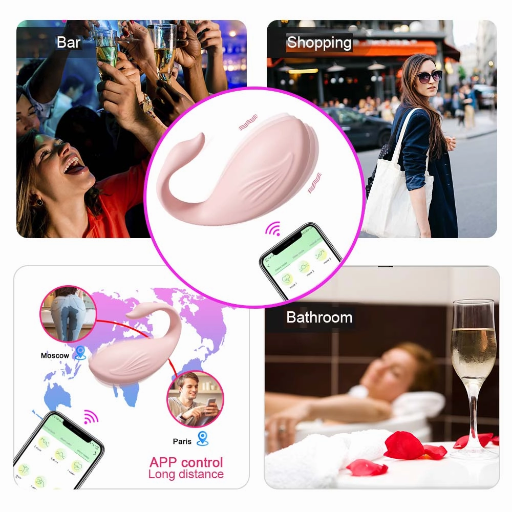 Wearable Swan Vibrator App Controlled Love Egg - W7