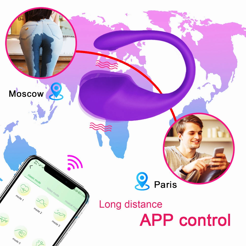 Wearable Vibrating Egg Vibrator with App Control W2