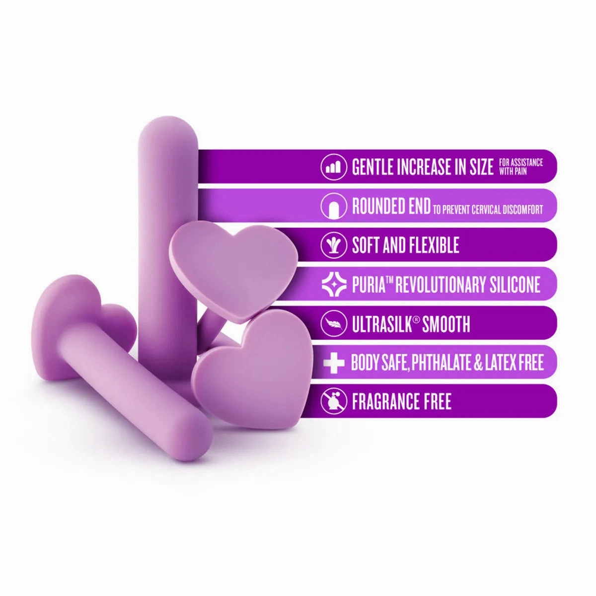 Wellness 4 - Piece Silicone Dilator Kit