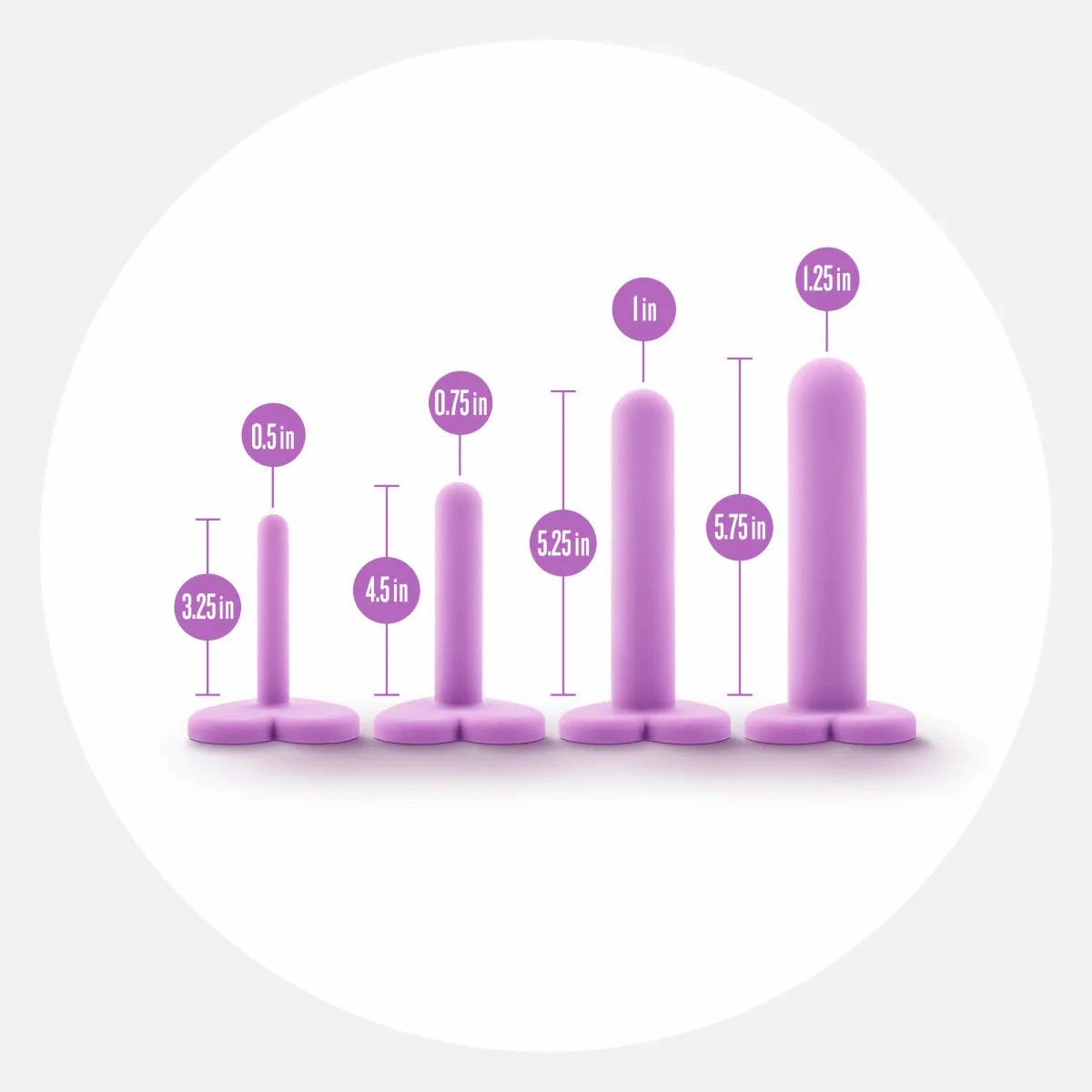 Wellness 4 - Piece Silicone Dilator Kit