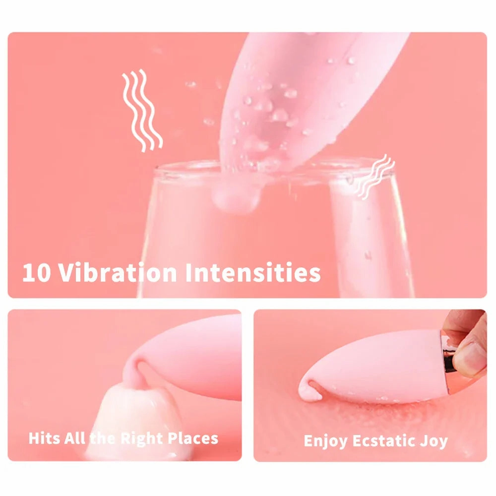 Wireless vibrator with adjustable speeds for G-spot and clitoral bliss