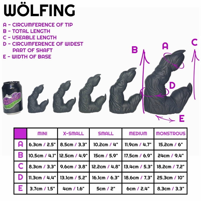 Wölfing Black Sparkle x-small medium (OO50)